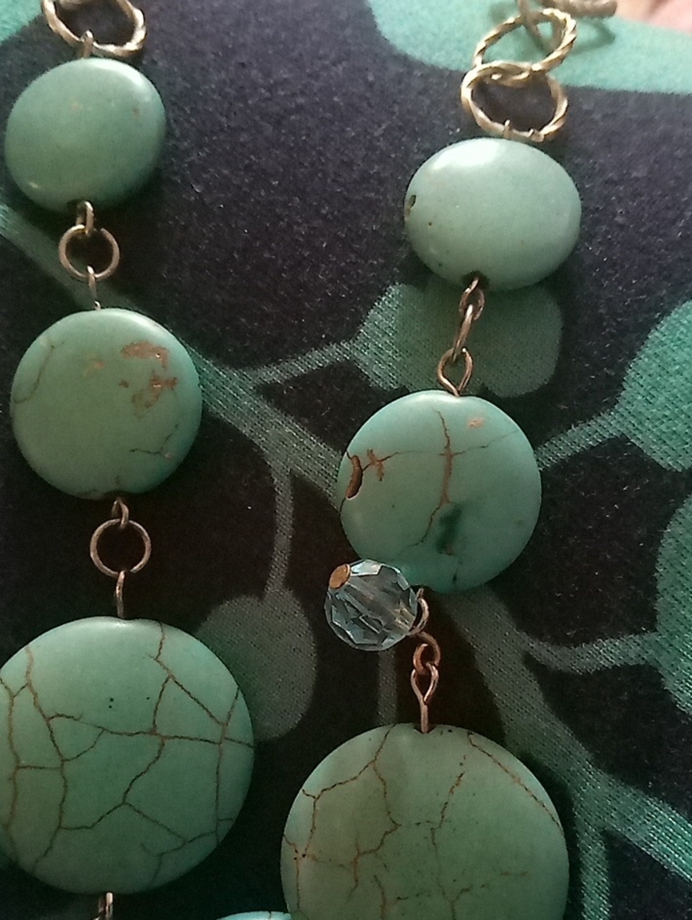 Turquoise And Sterling Silver Pendant Statement Necklace - Unbranded View 5